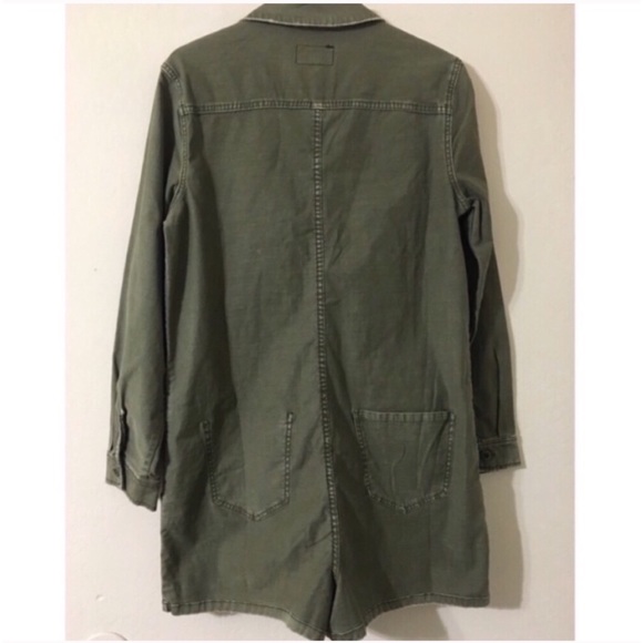 Current/Elliott Army Green Military Romper - Picture 3 of 8